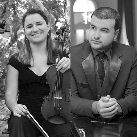 Grace Marín y Leonardo Gell. en Música al Atardecer